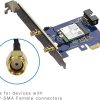 eifagur Dual Band WiFi Antenna 9dbi RP-SMA Male-3