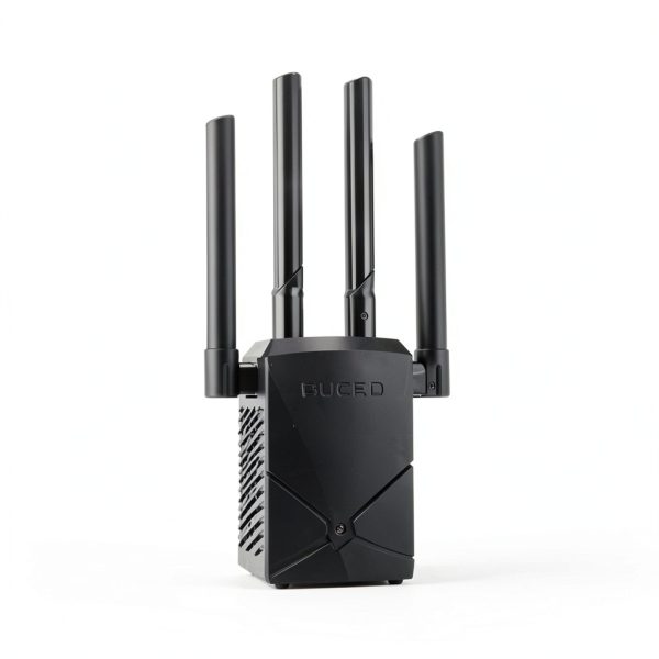 Larirgr WiFi Extender Signal Booster with High‑Gain Antenna 4‑Port-1