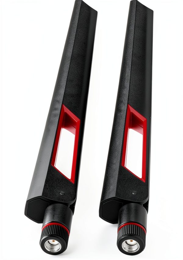 wlaniot Tri-Band WiFi 6E Antenna RP-SMA Male 6dBi Dual Color Pack-5