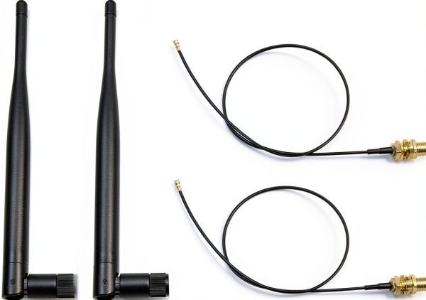 6dBi Omni Antenna Highfine for 2.4GHz WiFi Routers RP SMA Cables-0