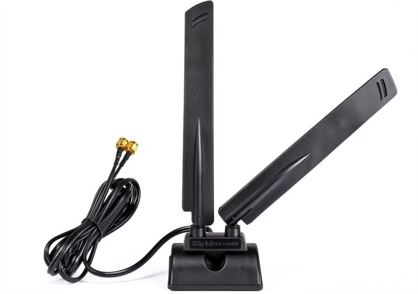 Eightwood RP-SMA WiFi 6E Antenna Tri-Band 6.5ft Base for Router-1