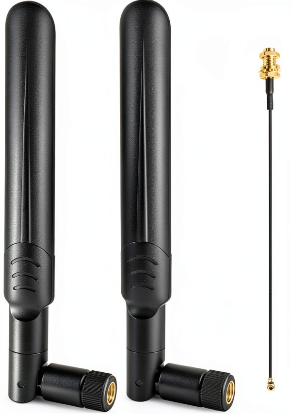 QUEENTI 8dBi Omni Dual-Band WiFi Antenna with 15cm RP‑SMA Pigtail-0