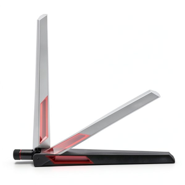 wlaniot Tri-Band WiFi 6E Antenna RP-SMA Male 6dBi Dual Color Pack-4