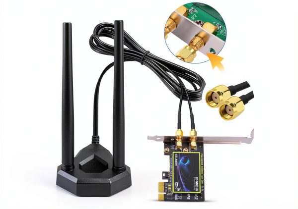 Eightwood 8dbi WiFi Antenna Dual Band 2.4GHz/5.8GHz Omnidirectional-5