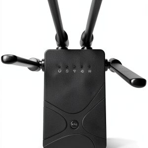 Larirgr WiFi Extender Signal Booster with High‑Gain Antenna 4‑Port-0