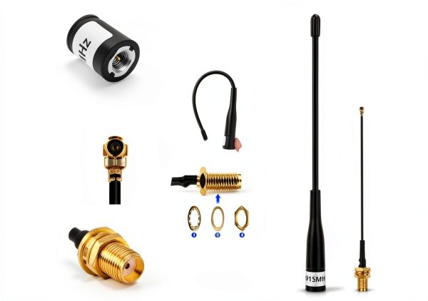 Meshnology 915MHz LoRa Antenna 19cm Soft Whip SMA Male 10dBi Gain-1