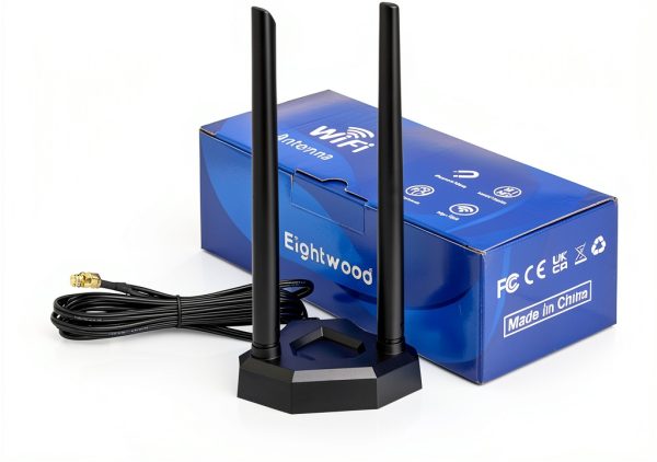 Eightwood 8dbi WiFi Antenna Dual Band 2.4GHz/5.8GHz Omnidirectional-7