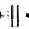 QUEENTI 8dBi Omni Dual-Band WiFi Antenna with 15cm RP‑SMA Pigtail-5