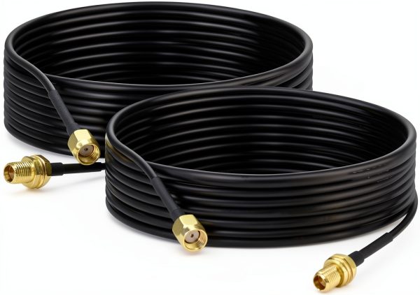 Coaxial Cable BINGFU RP‑SMA 10ft 3m RG174 Male to Female Connector-5