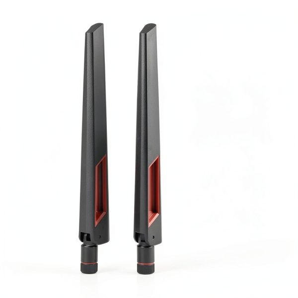 wlaniot Tri-Band WiFi 6E Antenna RP-SMA Male 6dBi Dual Color Pack-1