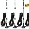 Bingfu 9dBi Omni RP‑SMA Male WiFi Antenna 4‑Pack 5.8GHz Dual Band-0