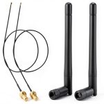 Bingfu Dual Band WiFi Antenna Mini PCIe & M.2 NGFF 3dBi Omni RP‑SMA-0