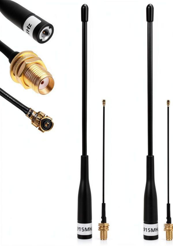Meshnology 915MHz LoRa Antenna 19cm Soft Whip SMA Male 10dBi Gain-0
