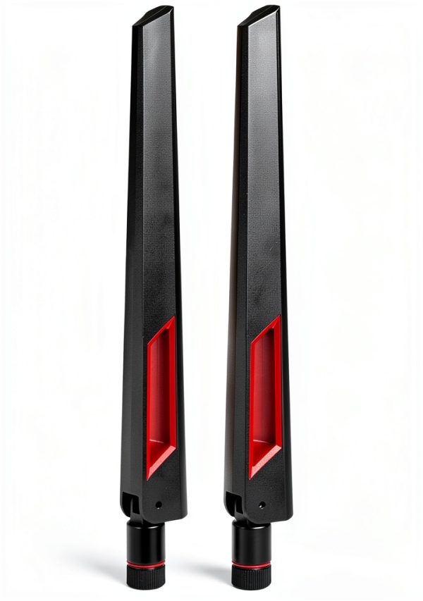 wlaniot Tri-Band WiFi 6E Antenna RP-SMA Male 6dBi Dual Color Pack-0