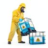 Tiger Tough Yellow Hazmat Suit Disposable - Chemical Protective Coveralls with Hood, PPE Paint Suit, Cleaning Jumpsuit-1