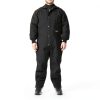 RefrigiWear ComfortGuard Coveralls – Insulated Black Denim Workwear-2