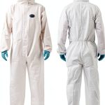Vicogard Microporous Coveralls with Hood and Elastic Cuffs White-0