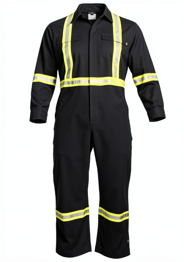 Flame Resistant FR High Visibility Hi Vis Coverall-0