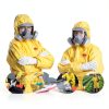 Tiger Tough Yellow Hazmat Suit Disposable - Chemical Protective Coveralls with Hood, PPE Paint Suit, Cleaning Jumpsuit-3