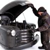 RefrigiWear ComfortGuard Coveralls – Insulated Black Denim Workwear-4