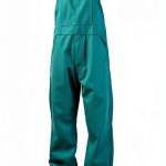 MAGID Spark Guard Heat-Resistant Bib Coveralls, 1 Coverall, Nitrile-Knit Insulated, Size Medium, Green, C81N586-0