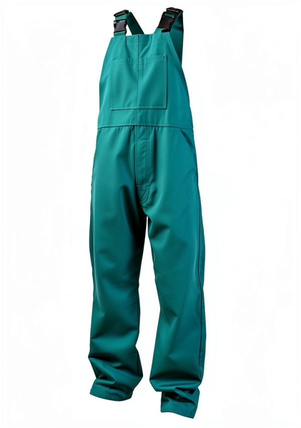 MAGID Spark Guard Heat-Resistant Bib Coveralls, 1 Coverall, Nitrile-Knit Insulated, Size Medium, Green, C81N586-0