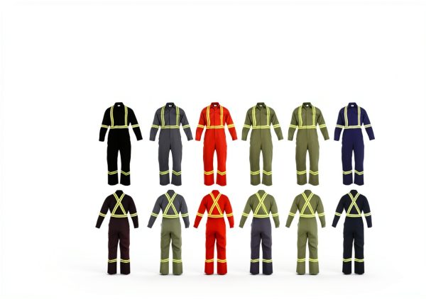 Flame Resistant FR High Visibility Hi Vis Coverall-4