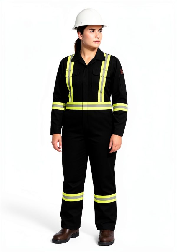 Flame Resistant FR High Visibility Hi Vis Coverall-7