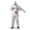 Vicogard Microporous Coveralls with Hood and Elastic Cuffs White-4