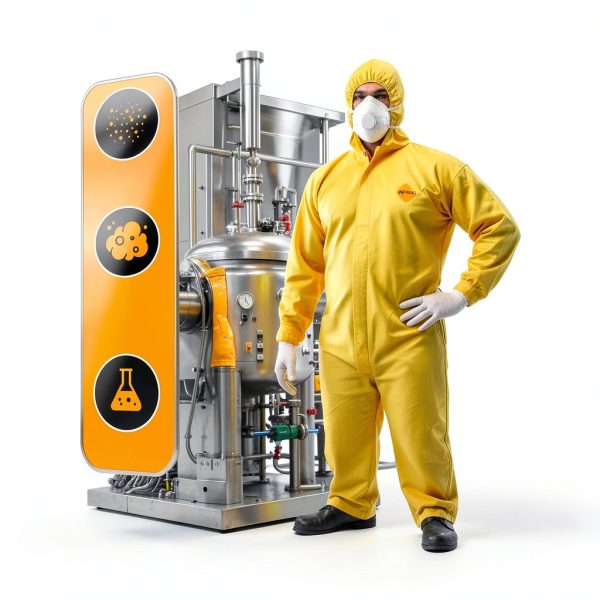 Tiger Tough Yellow Hazmat Suit Disposable - Chemical Protective Coveralls with Hood, PPE Paint Suit, Cleaning Jumpsuit-2
