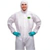 Disposable Coveralls, Protective Suit with Elastic Cuffs, Hood, Zip Front Opening for Spray Paint Chemical Industrial-1
