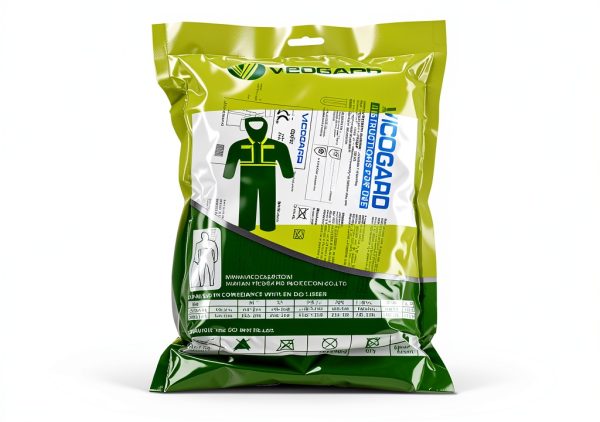 Vicogard Microporous Coveralls with Hood and Elastic Cuffs White-6