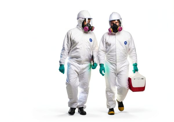 DuPont Tyvek 400 TY127S Disposable Protective Coverall with Respirator-Fit Hood and Elastic Cuff, White-4