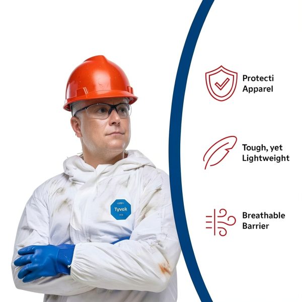 DuPont Tyvek 400 Disposable Protective Coverall White XLarge 25 Pack-6