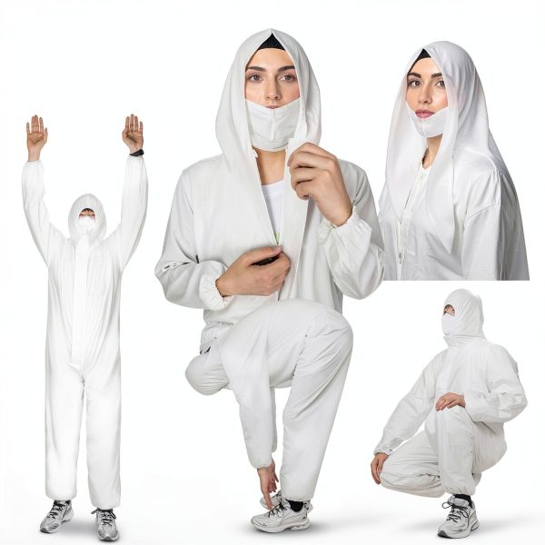 Hazmat Suits 25PACK Disposable Coveralls by FURWEY Waterproof XL-7