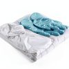 Hazmat Suit TrelaCo 5‑Set Coveralls Hood Shoe Cover and Glove L White-4