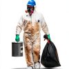 DuPont Tyvek 400 TY127S Disposable Protective Coverall with Respirator-Fit Hood and Elastic Cuff, White-1